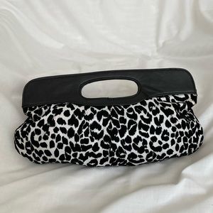 Black & White Cheetah Clutch